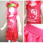 Girls_064-Hello Kitty Pink and Skirt Pants 2pc
