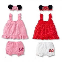 3-pc Set Minnie Mouse Costume Bloomer C