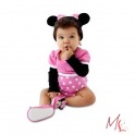 Costume Rompers C (Cotton Long Sleeves)_Minnie Pink