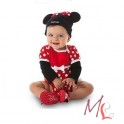 Costume Rompers C (Cotton Long Sleeves)_Minnie Red