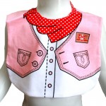 Fashion Costume Bib (Cowgirl Pink/Cowboy Denim)