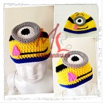 Minion Crochet Costume Hat (One Eye) A