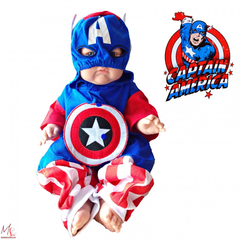 boete Verzoenen metgezel Captain America Costume Romper A