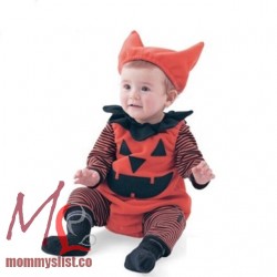 Pumpkin Costume Stripes Set C