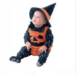 Pumpkin Costume Polka Set D