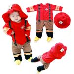 Firefigher Costume Romper Set (with Hat)