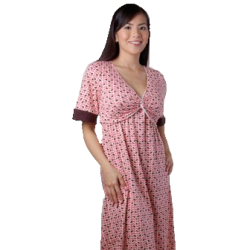 S09_NIGHTGOWN with SHRUG (printed pink)