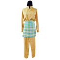 RENT-C153 Traditional Malay Outfit for Men - Baju Melayu (Yellow)