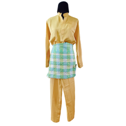 RENT-C153 Traditional Malay Outfit for Men - Baju Melayu (Yellow)