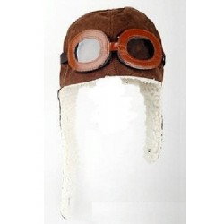 RENT-A023  Aviator Pilot Hat (Brown) 1-5Y