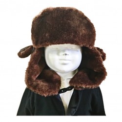 RENT-A009 Aviator Pilot Winter Hat (Brown) 6Y to ADULTS