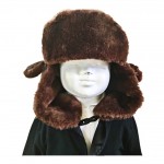 RENT-A009 Aviator Pilot Winter Hat (Brown) 6Y to ADULTS