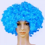 RENT-A052 Wig Blue Curly / Dr Seuss Thing