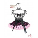 Petti Skirt_S1-3 BlackPolka Pink